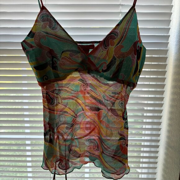 Multicolor Mesh top - Picture 3 of 5